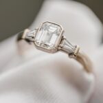 1ct VVS1 Emerald-Cut Diamond Art Deco Engagement Ring - NinaVova