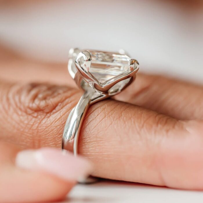 DSC09031 4ct Moissanite Infinity Anniversary Ring - Eternal Unity Design - NinaVova - Image 1
