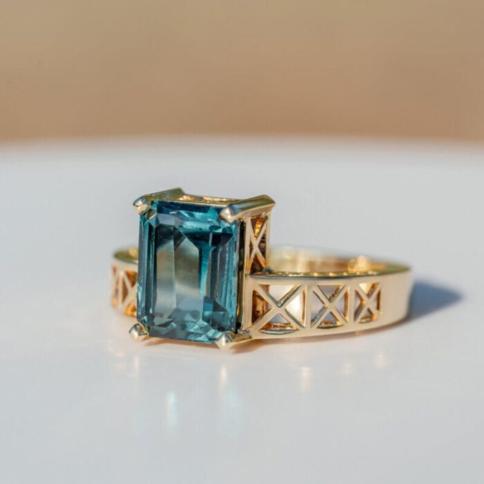 brooklyn bridge square-10 Brooklyn Bridge-Inspired Custom Sapphire Engagement Ring - Image 1