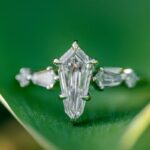 Timeless Elegance: 1ct Kite-Shaped Diamond Three-Stone Ring