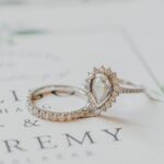 Radiant Harmony Bezel Halo Engagement Ring 1.5ct