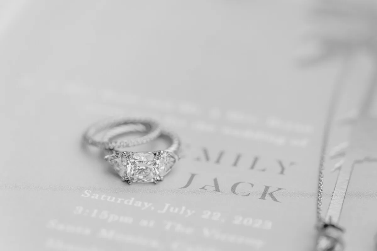 Twisted shank lab diamond ring on hand