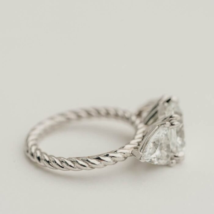 2023-July-22-Emily-and-Jack-30-2 Twisted Shank Lab Diamond Ring - Image 2