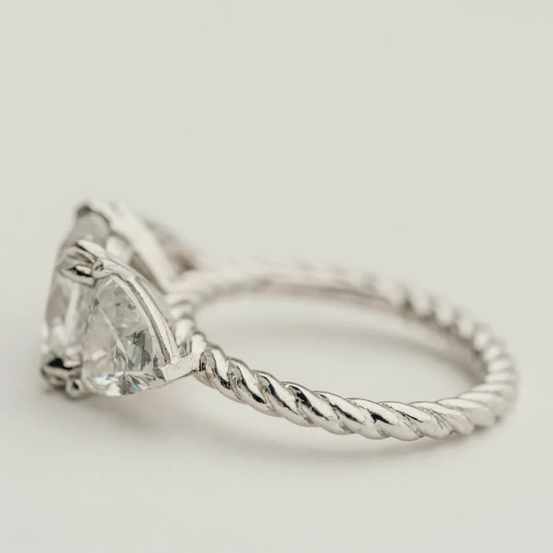 Twisted Shank Lab Diamond Ring - Image 3