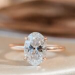 Elegant Oval Diamond Engagement Ring with Hidden Halo
