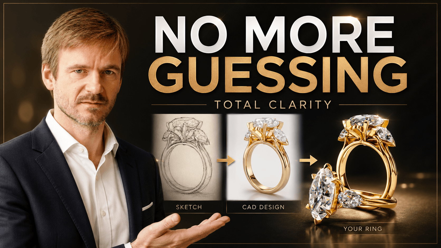 Custom engagement ring process video cover