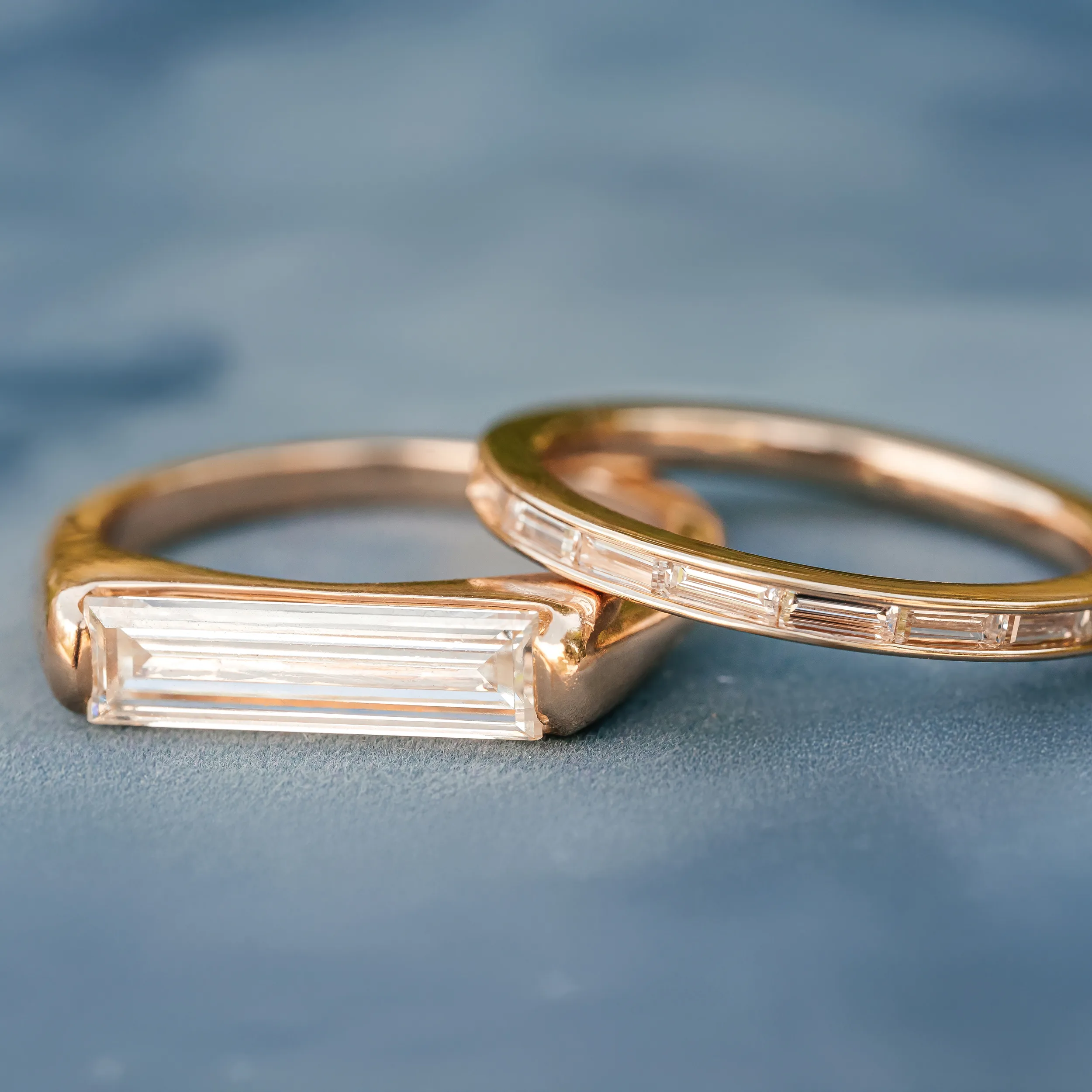 baguette pair engagement ring set-3