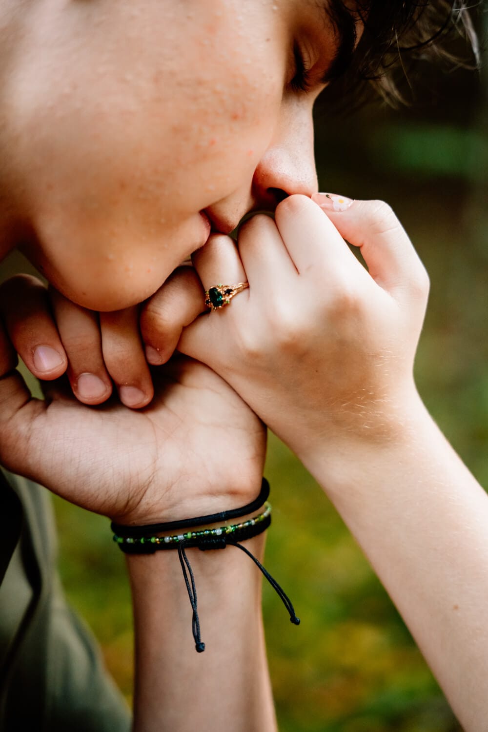NinaVova custom engagement ring client review photo