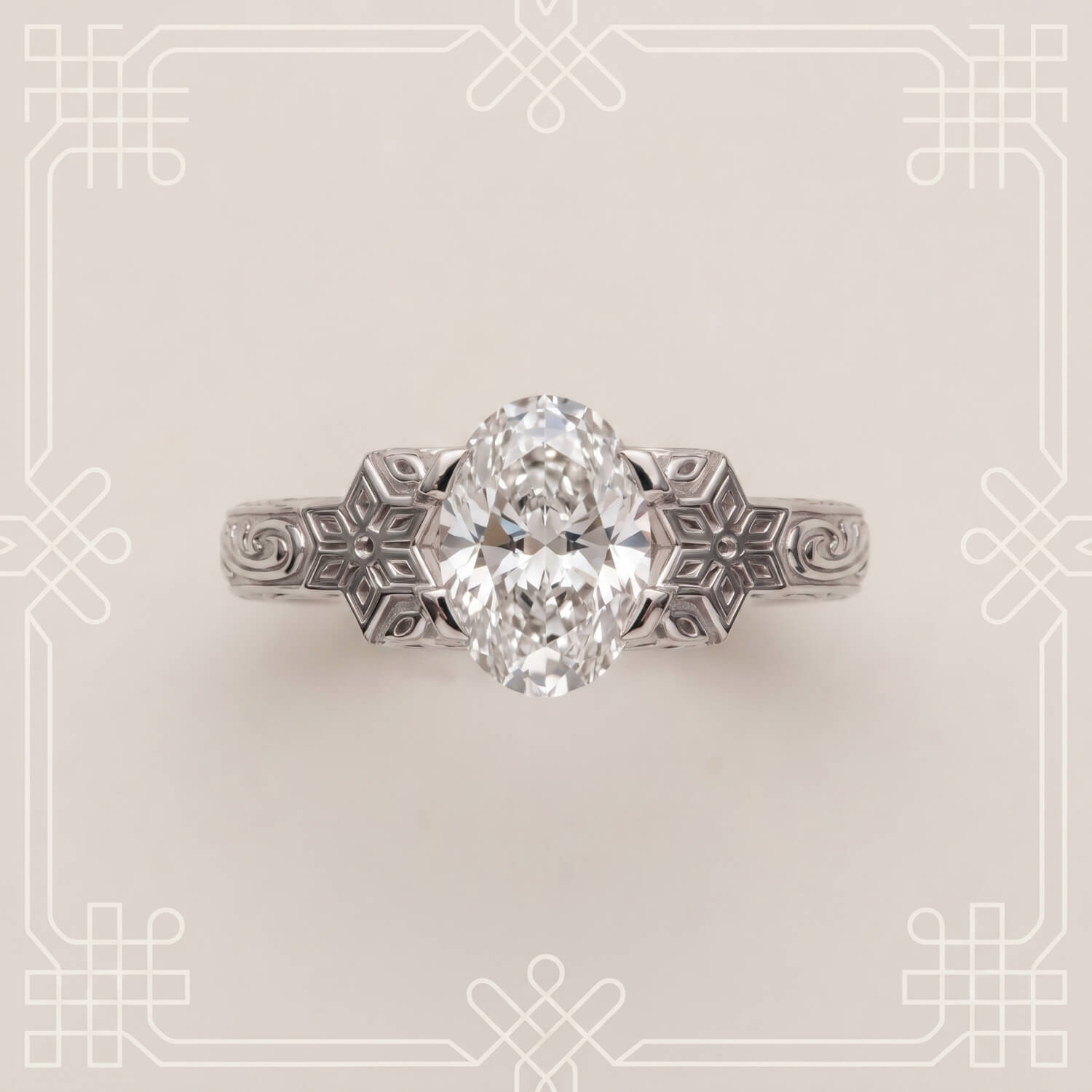 2ct Diamond Indian inspired ring_-19 2ct Diamond Indian inspired ring - Image 1